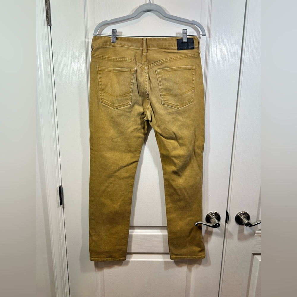 Bullhead Dillon Skinny Men’s Mustard Yellow Jeans, Size 32x30 - 99% Cotton - Picture 3 of 8